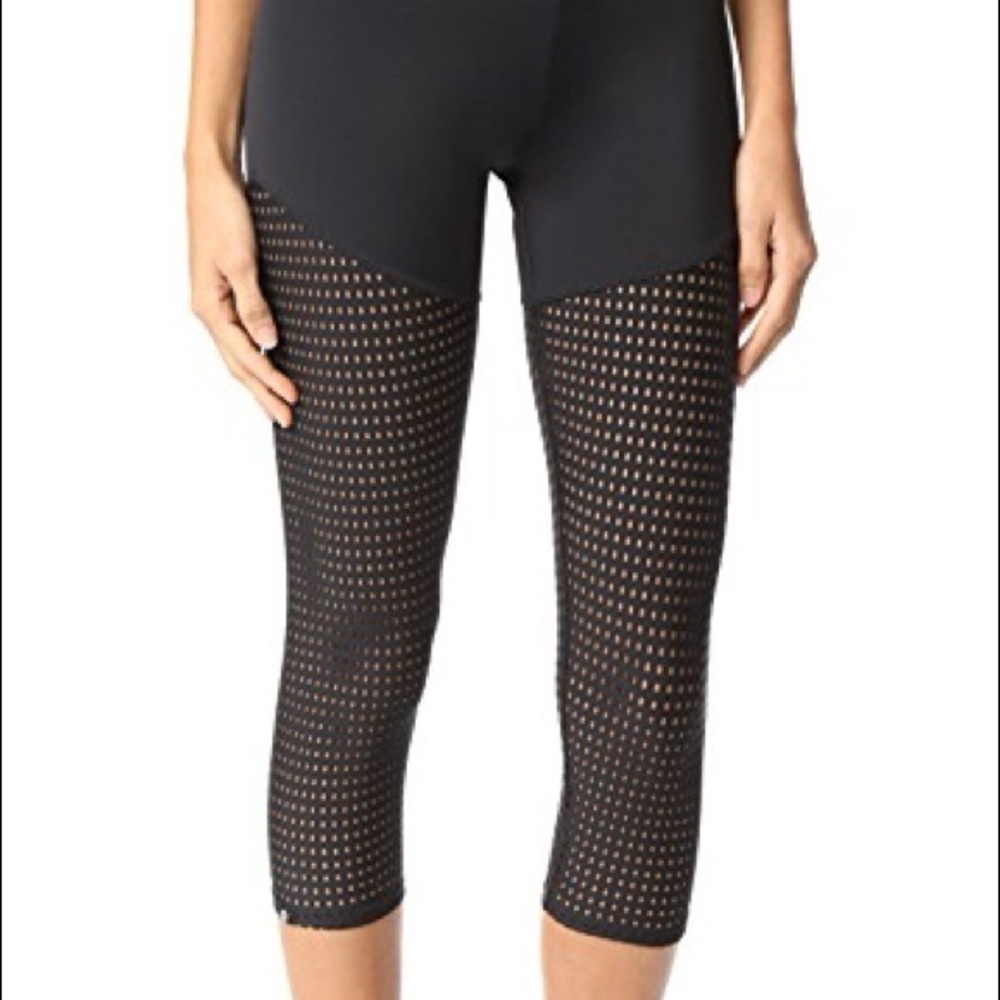 Onzie Black Mesh 3/4 Leggings